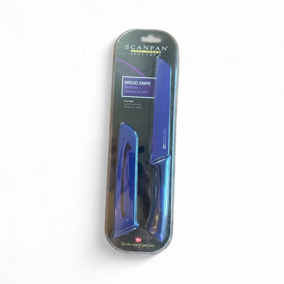 Brand New Sealed Scanpan Soft Touch Spectrum Purple Bread Knife Stainless Steel - Picture 1 of 2